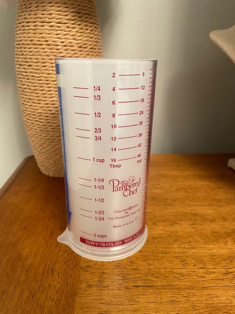 The Pampered Chef MEASURE-ALL Liquid & Dry/Solid Measuring Cup Plunger